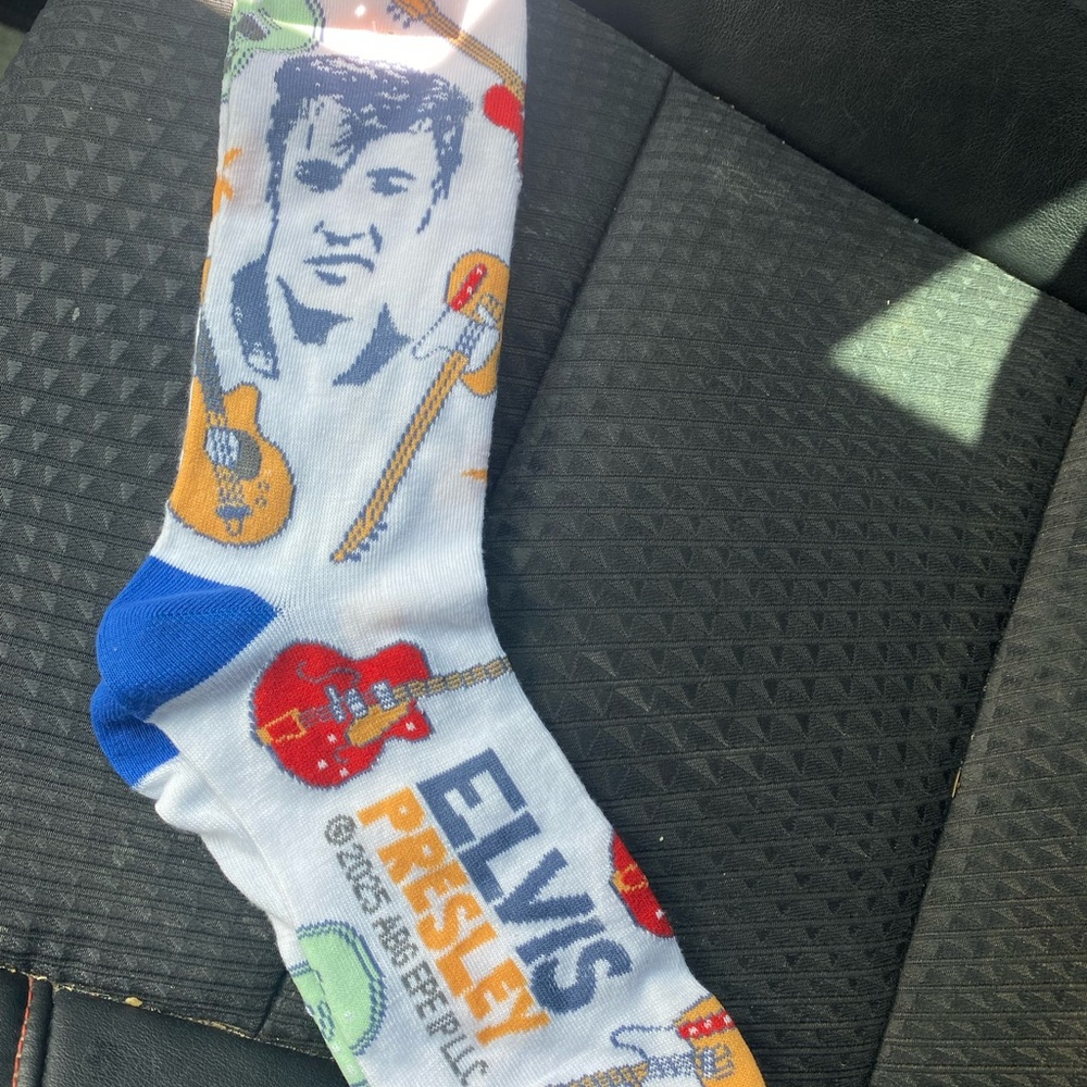 Graphic Socks - Blue and Orange